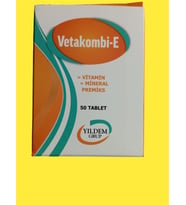 BÜYÜKBAŞ VE KÜÇÜKBAŞ HAYVLAR İÇİN VETAKOMBİ - E (VİTAMİN + MİNERAL ) PREMİKS 50 TABLET