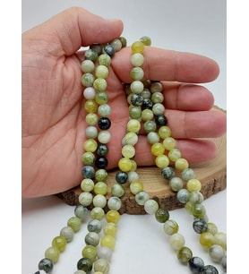 Peridot (Zebercet) Taşı Nane Yeşili Dizi 8mm(62262)