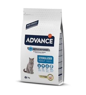 Advance Sterilized Kısırlaştırılmış Hindili Kedi Maması 3 Kg