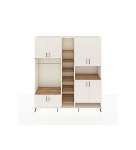 Hyperion Dolap 18 Raflı 8 Kapaklı Tek Askılı 220x44x243 Aytaşı-Aytaşı/Çam
