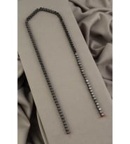 Hematit Doğal Taş Parlak Füme Altıgen Küp Kesim 4x4mm Dizi [AA]