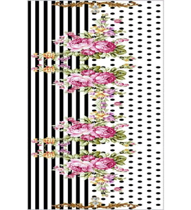 Eliana Home Baskılı, Yıkanabilir Kaymaz Taban Salon Halısı LNA0663 100x150 cm (Siyah)