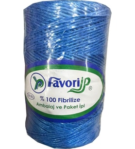 Favori İp 5000 Denye -0.8 Mm- Ambalaj ve Paket İpi Naylon Burgulu Örgü Çamaşır İpi - Mavi - 1 Adet