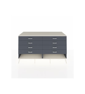 Kronos Konsol 8 Çekmeceli  176x59x99 Antrasit-Aytaşı/Antrasit