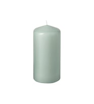 Blok mum, açık gri-yeşil, 14 cm, 40 saat