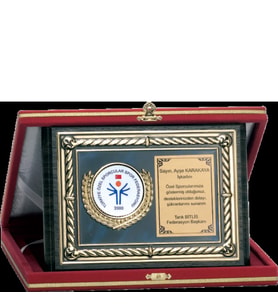 ODAK KUPA - Ahşap Plaketler - PL-103 B - 15x20 cm