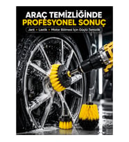 Mey İthalat® 3’lü Matkap Ucu Fırça Takımı Zorlu Kirler İçin