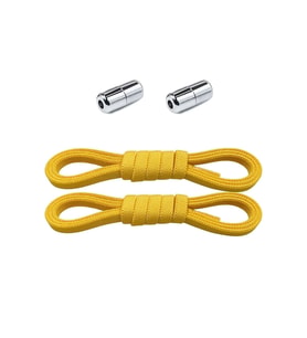 Ayarlanabilir 1 Çift Sarı Vidalı Kapsül Uçlu 6 MM Lastik Pratik Bağcık