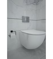 Jasmin Yapışkanlı Siyah Kare Açık Tuvalet Kağıtlığı Wc Kağıtlık Tuvalet Kağıdı Askısı