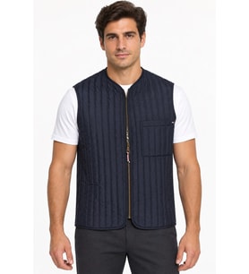 Dewberry Erkek %100 Polyester Yelek Lacivert Y9611 Günlük Dış Giyim, Şehir ve Ofis Stili, Hafta Sonu Kombini