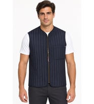 Dewberry Erkek %100 Polyester Yelek Lacivert Y9611 Günlük Dış Giyim, Şehir ve Ofis Stili, Hafta Sonu Kombini