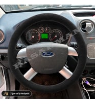Ford Fusion Dikme Direksiyon Kılıfı Alcantara Süet Monza Black Comfort-Lux-Elegance 2006-2012