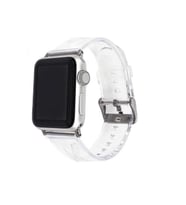Apple Watch 38mm KRD-13 Şeffaf Silikon Kordon (Renksiz)