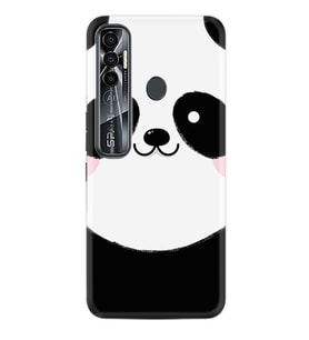 Tecno Spark 6 6 Go 8C 8 Pro 7 7 Spark 9 Pro Kılıf Desemli Silikon Sevimli Panda 1794