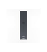 Hyperion Dolap 6 Raflı 2 Çekmeceli 2 Kapaklı 60x44x243 Antrasit-Antrasit