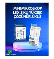 Mey İthalat® PMMA Optik Lensli Kompakt Taşınabilir Mikroskop