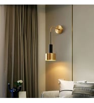 Rsylight Metal Retro Dekoratif Rustik Gold Aplik