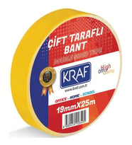 KRAF ÇİFT TARAFLI BANT 19MMX25M 2519G