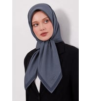 Lesscarves Çift Taraflı Düz Pamuk İpek Eşarp LS2200