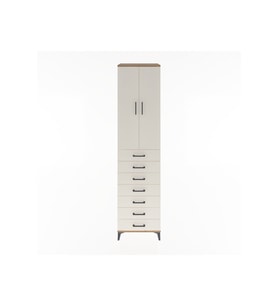 Hyperion Dolap 3 Raflı 7 Çekmeceli 2 Kapaklı 60x44x243 Çam-Aytaşı
