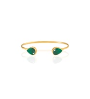 Kadir Jewellery 22 Ayar Altın Kaplama El İşçiliği Zirkon Taşlı Kadın Charm Bileklik