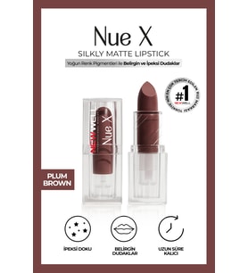 Nue X Silkly Matte Lipstick Plum Brown 05
