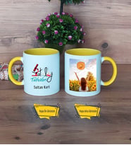 Patoloji Teknikeri Kupa Bardak Sarı Fotoğraflı Tıp Bayramı Hediyesi Patoloji Teknikerleri Günü Hediyesi