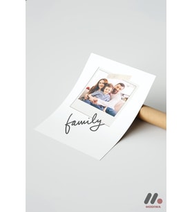 Kişiye Özel Family Polaroid Poster, Çerçevesiz Yüksek Kalite Duvar Afişi