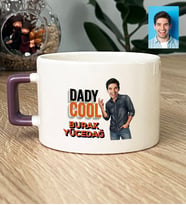 Kişiye Özel Karikatürlü Babaya Hediye Daddy Cool Lüks Fincan Babalar Günü Hediyesi