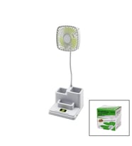 KALEMLİKLİ MASAÜSTÜ VANTİLATÖR USB ŞARJLI FAN:8.9CM- AKROBAT AYAK=23CM+KALEMLİK:36.5CM TELEFONLUK GS