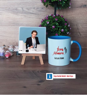 İcra Memuru Fotoğraflı Dekoratif Taş, Kupa Bardak Beyaz Hediye (Model 4)