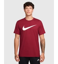 Sportswear Icon Swoosh Erkek Kırmızı Pamuklu Tişört