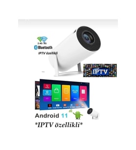 Yüksek Parlaklık 200 Lümen Ultrahd Projeksiyon Android 12 Wi-Fi Bluetooth