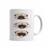 Pug Köpek 05 Kupa Bardak Porselen