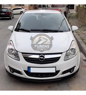 Opel Corsa D 2006-2014 Uyumlu H lip Esnek Ön Lip 2 Parça Karlık Ön Ek Tampon Altı Dil