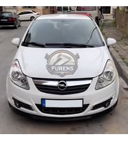 Opel Corsa D 2006-2014 Uyumlu H lip Esnek Ön Lip 2 Parça Karlık Ön Ek Tampon Altı Dil