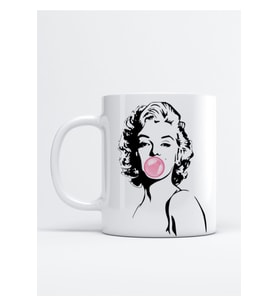 Marilyn Monroe Sakız Baskı Porselen Kupa Bardak