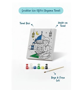 Ramazan Eğitici Boyama Seti Kur’an Okuyan Çocuk (Şövalesiz)