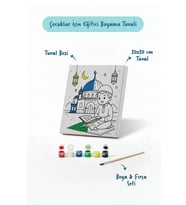 Ramazan Eğitici Boyama Seti Kur’an Okuyan Çocuk (Şövalesiz)