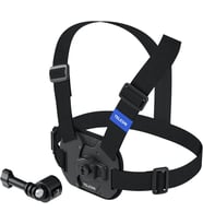Aksiyon Kamera Göğüs Askısı (Vest Chest) Hızlı Çıkarılabilir Yelek Göğüs Kayışı GoPro 13/12/11/10/9/8/7/6/5, Osmo Action 3/4/5 Pro, Insta360 Modelleri ile uyumludur (Siyah)