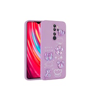 Xiaomi Redmi Note 8 Pro Uyumlu Kılıf Kabartma Figürlü Parlak Zore Toys Silikon Kapak