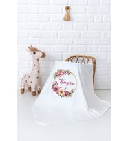 Pia Baby Premium %100 Pamuk Çift Kat Penye Bebek Battaniyesi 80x80 cm 5072-11 (Krem)