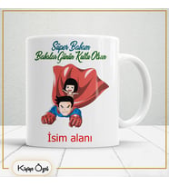 Babalar Günü Özel Hediye Çay Kahve Kupa Bardak-baba11