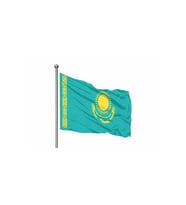 Kazakistan Gönder Bayrağı 50x75 (Çok Renkli)