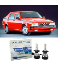 Alfa Romeo 75 Uzun + Kısa Far Ampulü H4 Access Yeni Seri Beyaz 1985-1992