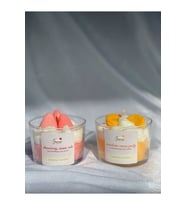 Jeane Candles Best Friend Mandalina-çilek Cupcake Vanilya Kokulu Ikili Mum (Çok Renkli)