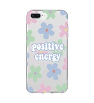 Iphone 7 Plus ve 8 Plus Uyumlu Positive Energy Tasarımlı Şeffaf Telefon Kılıfı