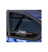 F30 Yan Cam Sticker Oto Kapı 20 Cm X 7 Cm Hologram c14