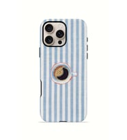 iPhone 16 Pro Vorian Çift Katmanlı MagSafe Kılıf Morning Coffee Stripe