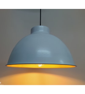 MYLİGHTS  RETRO RUSTİK BEYAZ İÇİ ALTIN METAL SARKIT (Siyah)